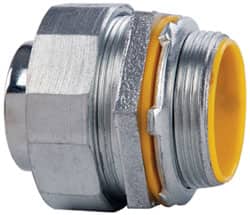 Cooper Crouse-Hinds LTB150 Conduit Connector: For Liquid-Tight, Malleable Iron, 1-1/2" Trade Size 
