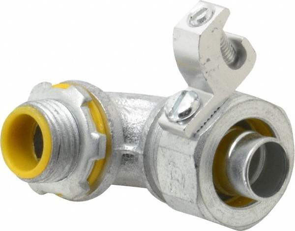 Cooper Crouse-Hinds LTB5090G Conduit Connector: For Liquid-Tight, Malleable Iron, 1/2" Trade Size Image