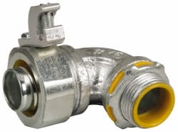 Cooper Crouse-Hinds LTB7590G Conduit Connector: For Liquid-Tight, Malleable Iron, 3/4" Trade Size 