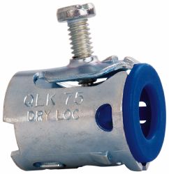 Conduit Connector: For FMC, Steel, 3/4" Trade Size - Non-Insulated, Straight Connector, Set Screw Connection