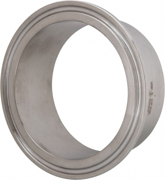 Sanitary Stainless Steel Pipe Welding Ferrule: 2-1/2", Clamp Connection