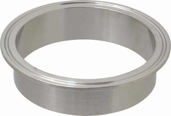 Sanitary Stainless Steel Pipe Welding Ferrule: 4", Clamp Connection