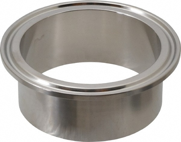 Sanitary Stainless Steel Pipe Welding Ferrule: 2-1/2", Clamp Connection