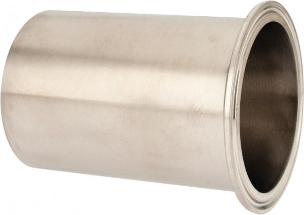 VNE EG14HT3.0 Sanitary Stainless Steel Pipe Tygon Hose Adapter: 3", Clamp Connection 