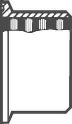 Sanitary Stainless Steel Pipe Recessless Ferrule (Expanding): 2-1/2", Clamp Connection