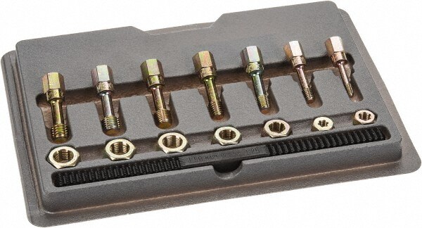 Tap & Die Set: M6 x 1 to M12 x 1.75 Taps, M6 x 1 to M12 x 1.75 Dies, Metric Coarse & Metric Fine