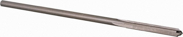 Chucking Reamer: 0.1255" Dia, 3-1/2" OAL, 7/8" Flute Length, Straight-Cylindrical Shank, HSS