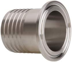 VNE EG14RT1.5 Sanitary Stainless Steel Pipe Rubber Hose Adapter: 1-1/2", Clamp Connection 