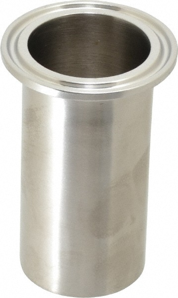 VNE EG14WL1.5 Sanitary Stainless Steel Pipe Long Tank Welding Ferrule: 1-1/2", Clamp Connection Image