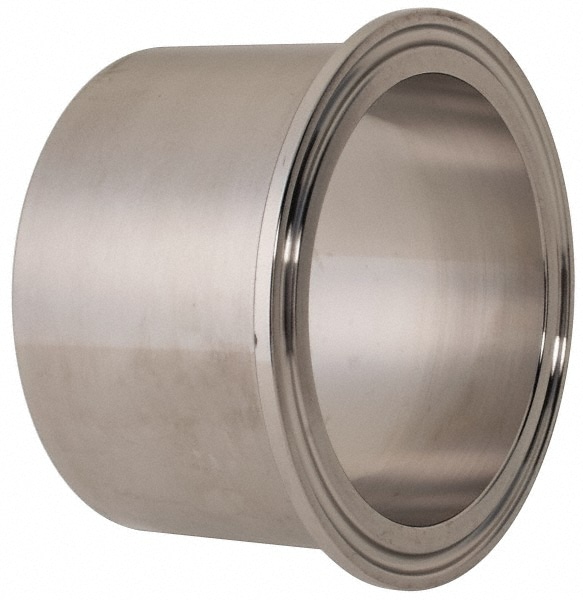 VNE EG14W2.5 Sanitary Stainless Steel Pipe Tank Welding Ferrule: 2-1/2", Clamp Connection Image