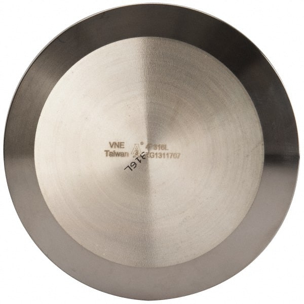 VNE EG16A-6L4.0 Sanitary Stainless Steel Pipe End Cap: 4", Clamp Connection 