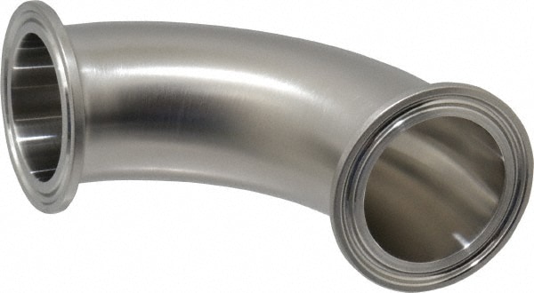 VNE EG2C1.5 Sanitary Stainless Steel Pipe 90 ° Elbow, 1-1/2", Clamp Connection Image