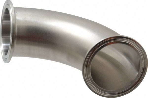 VNE EG2C2.0 Sanitary Stainless Steel Pipe 90 ° Elbow, 2", Clamp Connection Image