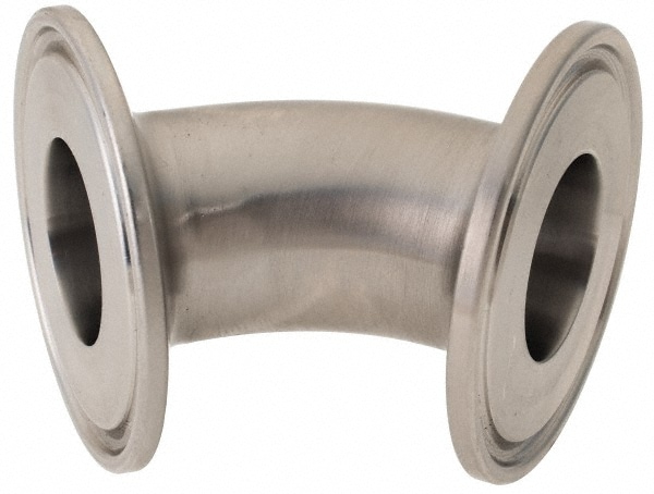 VNE EG2K-6L1.0 Sanitary Stainless Steel Pipe 45 ° Elbow, 1", Clamp Connection Image