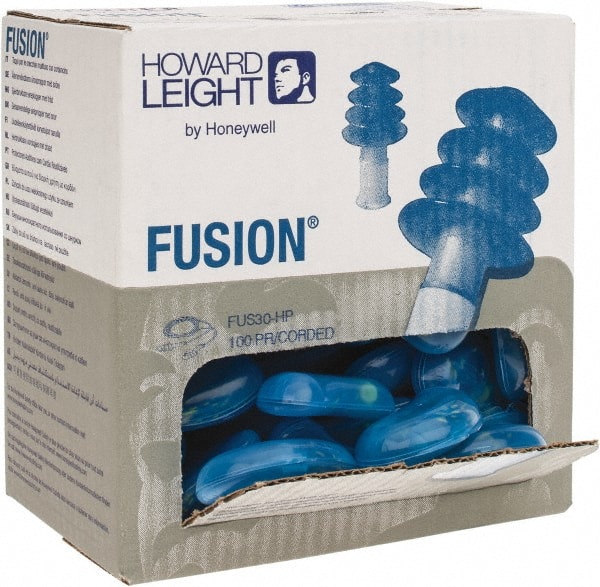 Howard Leight FUS30-HP Earplug: Rubber, Flanged, No Roll, Corded 