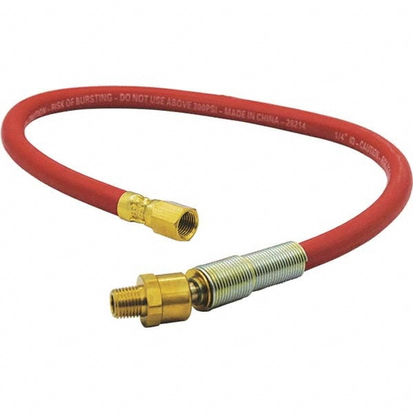 Lead-In Whip Hose: 1/4" ID, 17/32" OD, 2'