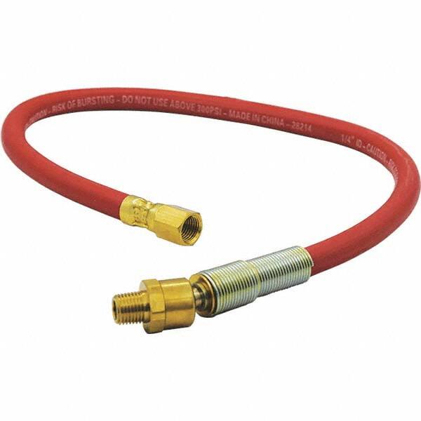 Lead-In Whip Hose: 1/4" ID, 17/32" OD, 2'