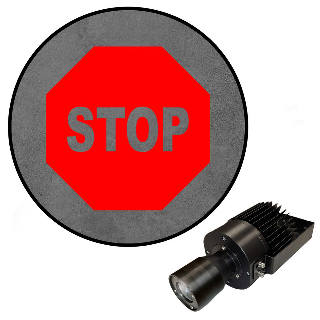 Led Stop Requested Sign Visual Workplace - LED Sign Projectors: Sign Type: Stop; Legend: STOP ...