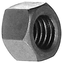 Hex Nut: 1/2-13, Grade 8 Steel, Black Oxide Finish