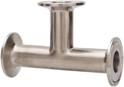 VNE EG71.0 Sanitary Stainless Steel Pipe Tee: 1", Clamp Connection Image