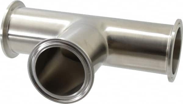 VNE EG72.0 Sanitary Stainless Steel Pipe Tee: 2", Clamp Connection 