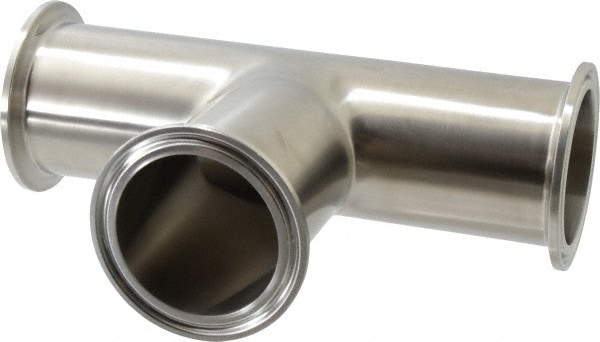 VNE EG72.0 Sanitary Stainless Steel Pipe Tee: 2", Clamp Connection Image