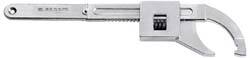 1-3/16" to 7-7/8" Capacity, Satin Chrome Finish, Adjustable Hook Spanner Wrench