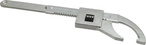 25/32" to 3-15/16" Capacity, Satin Chrome Finish, Adjustable Hook Spanner Wrench
