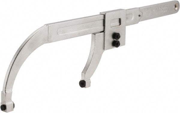 0" to 7-7/8" Capacity, Satin Chrome Finish, Pin Spanner Wrench
