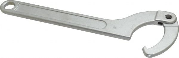 Facom 125A.120 3-5/32" to 4-23/32" Capacity, Satin Chrome Finish, Adjustable Hook Spanner Wrench 