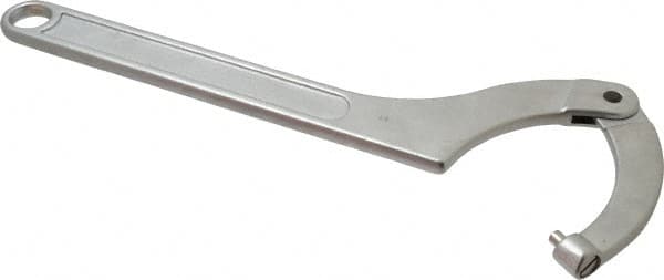 Facom 126A.180 4-23/32" to 7-3/32" Capacity, Satin Chrome Finish, Adjustable Pin Spanner Wrench 