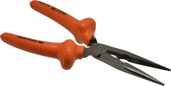 Long Nose Plier: 200 mm OAL, Side Cutter