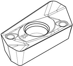 Kennametal 3051552 EP1404EHD KC522M Carbide Milling Insert Image