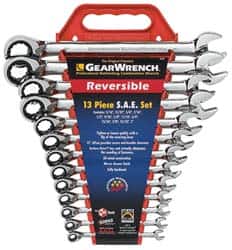 Combination Wrench Set: 13 Pc, 1" 13/16" 15/16" & 7/8" Wrench, Inch