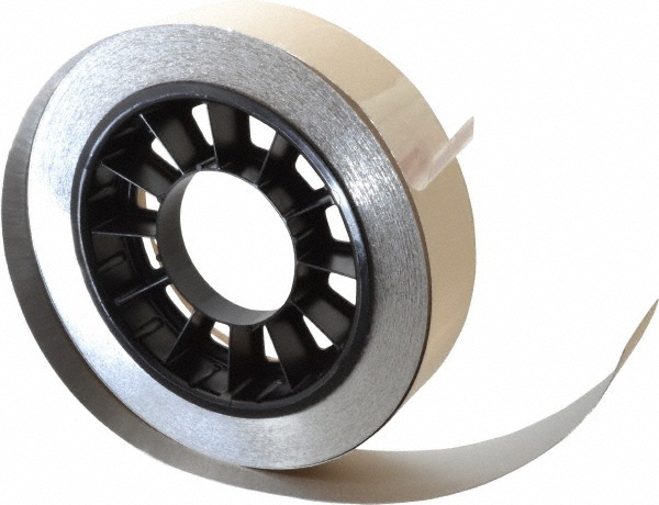 Silver Aluminum Foil Tape: 36 yd Long, 2" Wide, 15 mil Thick - Acrylic Adhesive, 126 lb/in Tensile Strength, -25 to 175 ° F Operating Temp, Series 2552