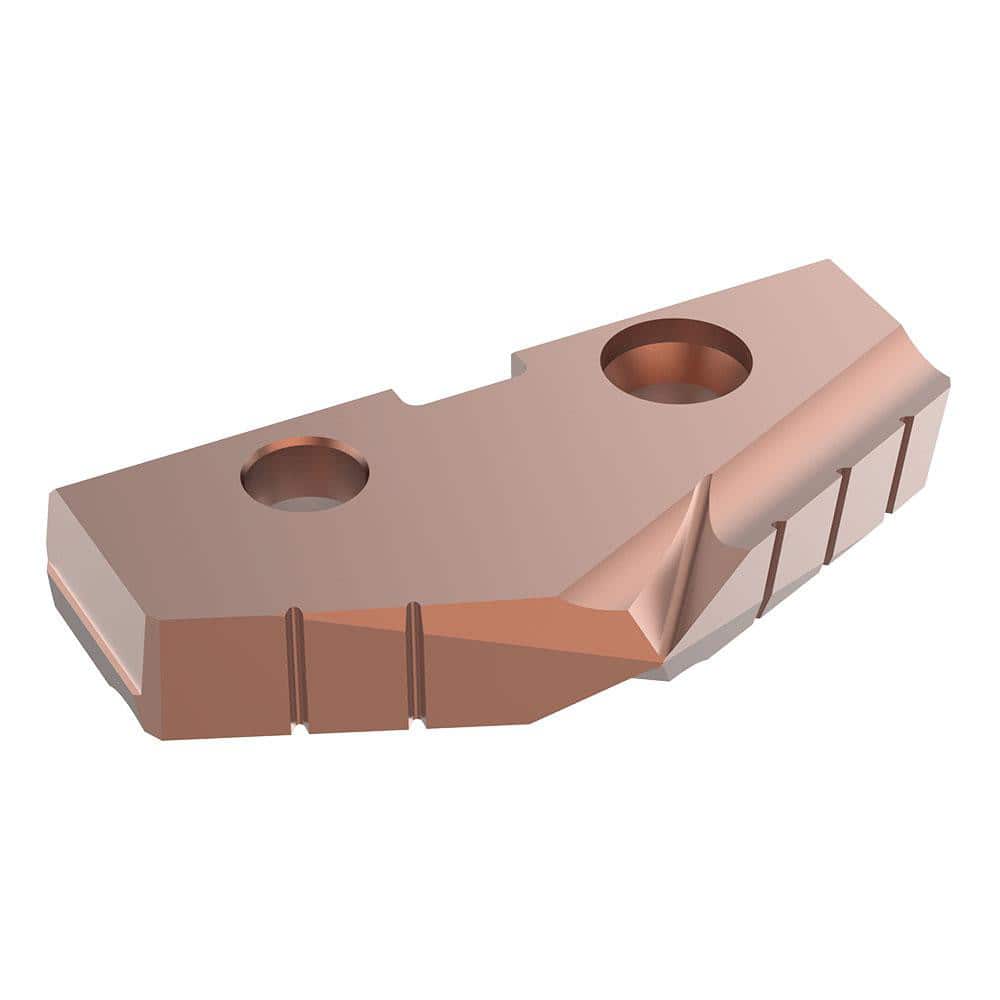Allied Machine and Engineering 483H-44 Spade Drill Insert: 1.7323" Dia, Series 3, Cobalt, 132 ° Point 