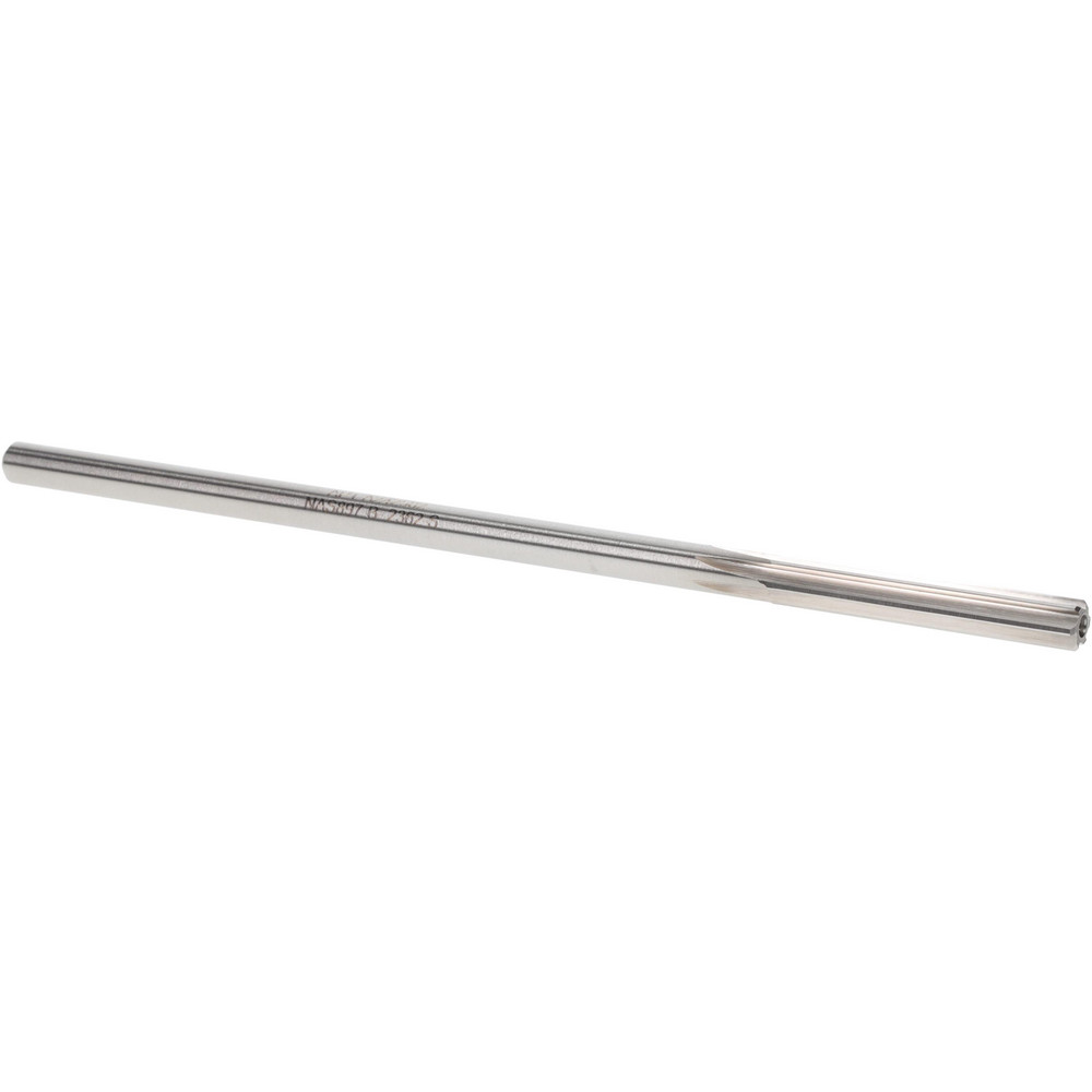 Chucking Reamer: 0.2362" Dia, 6" OAL, 1-1/2" Flute Length, Straight-Cylindrical Shank, Cobalt Steel