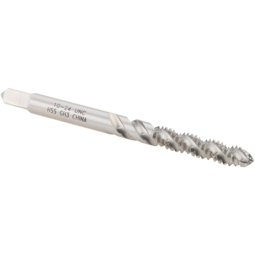 Value Collection - Spiral Flute Tap: #10-24 UNC, 3 Flutes, Modified  Bottoming, 2B/3B Class of Fit, High Speed Steel, Bright/Uncoated | MSC  Direct