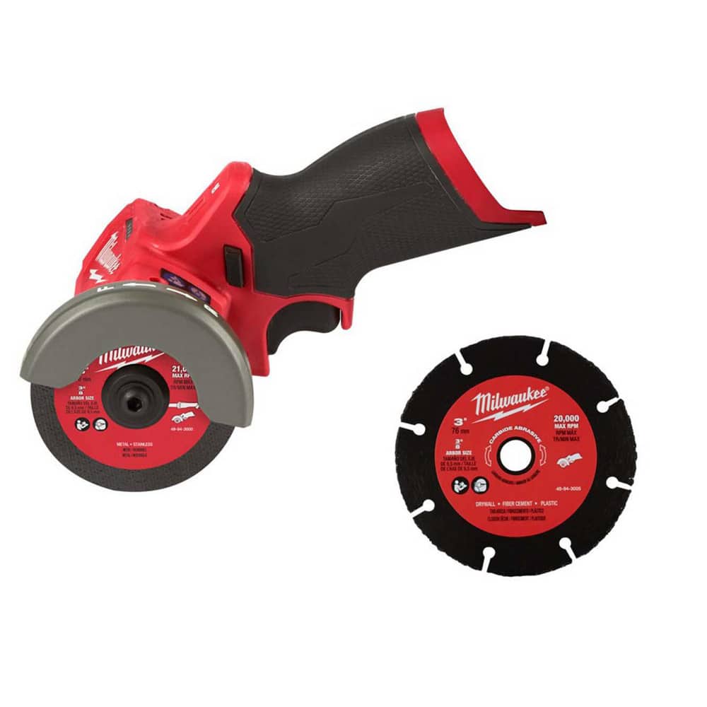 Cut-Off Tools & Cut-Off-Grinder Tools; Wheel Diameter (Inch): 3 ; Voltage: 12.00 ; Speed (RPM): 20000.00 ; No-Load RPM: 20000 ; Brushless Motor: Yes ; Lock-On: Yes
