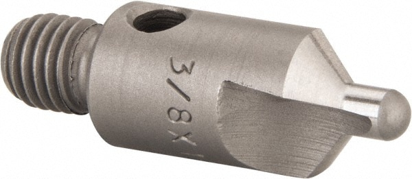 1-1/8" OAL, 3/8" Head Diam, 2 Flute, 100° Incl Angle, Integral Pilot, Adjustable Stop Countersink