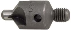 Made in USA 150-3-100-.3125 2-1/2" OAL, 3/8" Head Diam, 3 Flute, 100° Incl Angle, Integral Pilot, Adjustable Stop Countersink Image