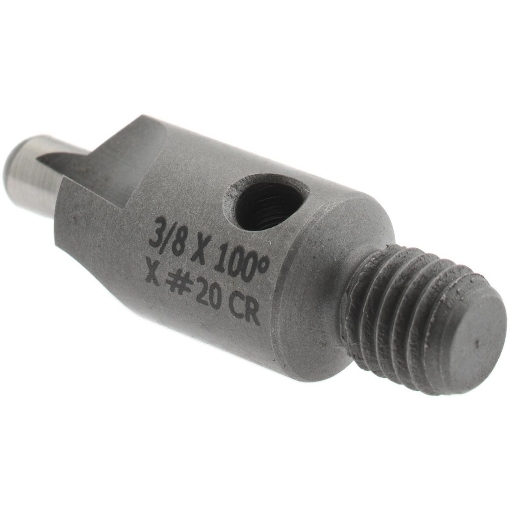 2-1/2" OAL, 3/8" Head Diam, 3 Flute, 100° Incl Angle, Integral Pilot, Adjustable Stop Countersink