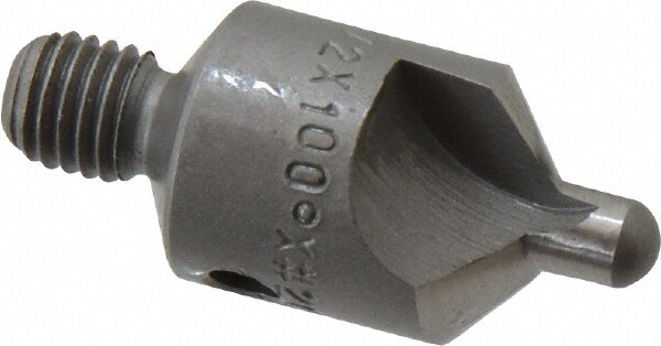 Made in USA 152-2-100-.1610 2-1/2" OAL, 1/2" Head Diam, 2 Flute, 100° Incl Angle, Integral Pilot, Adjustable Stop Countersink Image