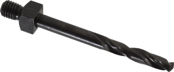 Threaded Shank Drill Bit: #12, 135 ° Point, 1/4-28 Shank, Cobalt