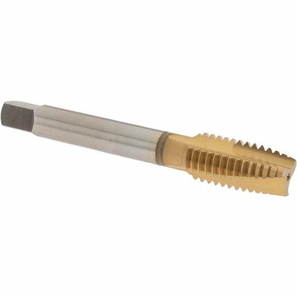 OSG 2886205 Spiral Point Tap: 1/2-13, UNC, 3 Flutes, Plug, 2B, High Speed Steel, TiN Finish Image