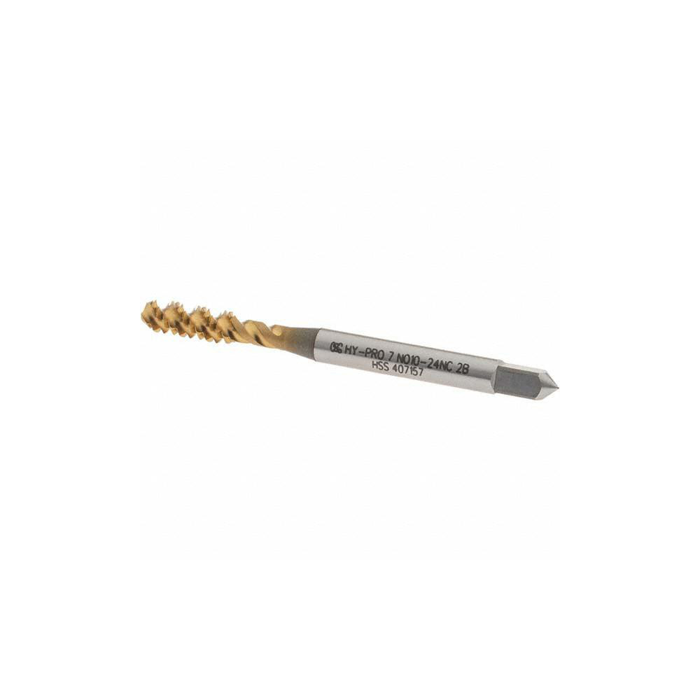 HARFINGTON M12 X 1.75 Spiral Point Tap – TiN Coated M35 HSS, 3 Flute, For Through-Hole Threading In Metal