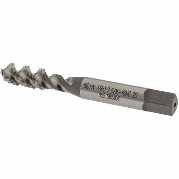 1-1/8 Thread Length Titan TT91266 High Speed Steel Spiral Point Bottoming Tap 0.318 Shank Diameter 5/16-24 Uncoated H3 Limit 2-23/32 Overall Length 
