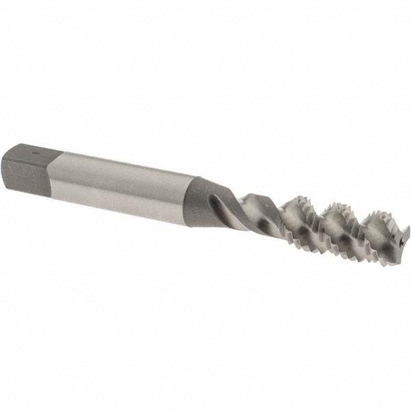 Spiral Flute Tap: 5/16-24 UNF, 3 Flutes, Bottoming, 2B Class of Fit, High Speed Steel, Bright/Uncoated