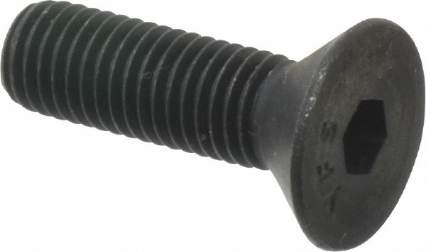 Value Collection 721151PR Flat Socket Cap Screw: 1/4-28 x 7/8" Long, Alloy Steel, Black Oxide Finish Image