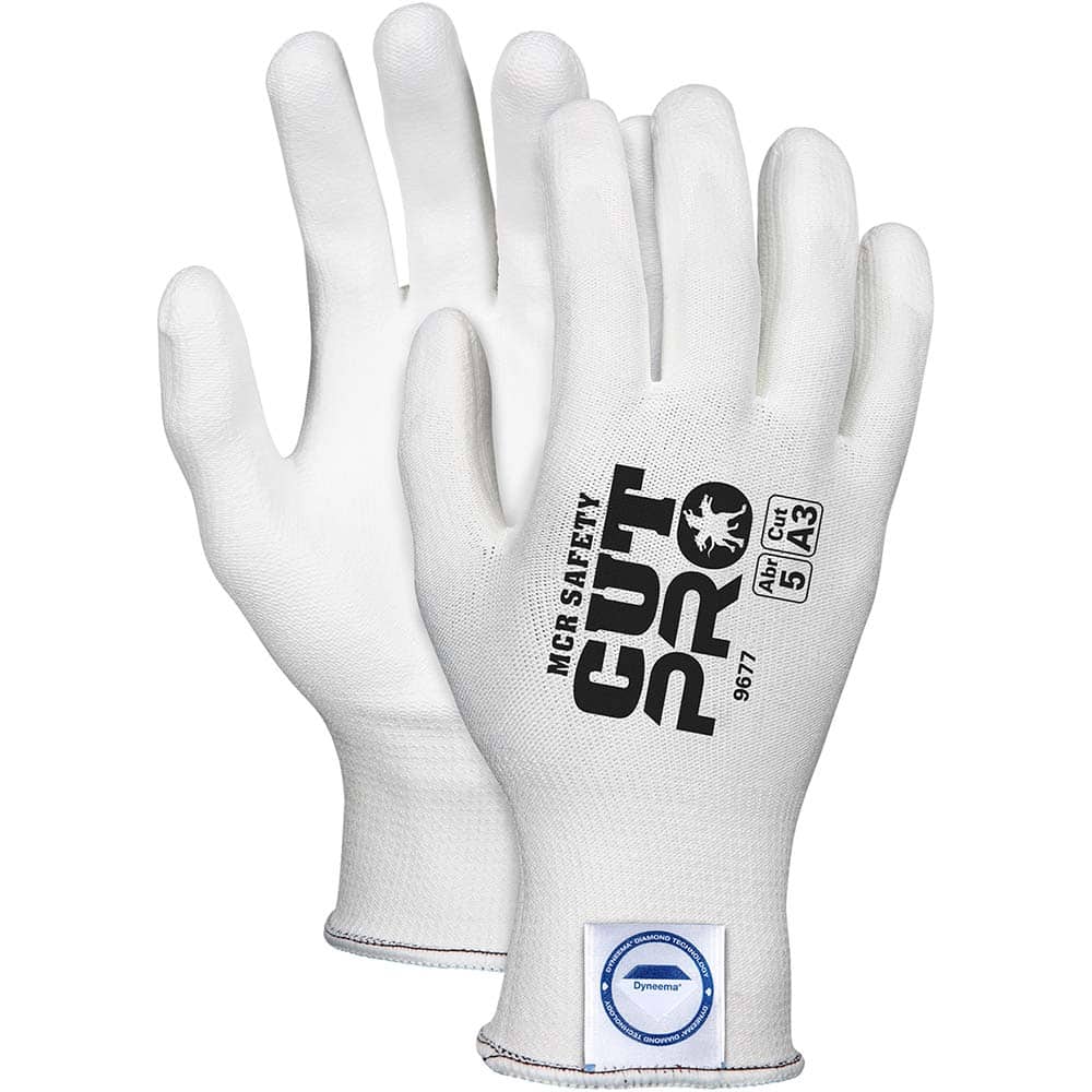 Cut-Resistant Gloves: Size Large, ANSI Puncture 3, Dyneema Lined, Dyneema